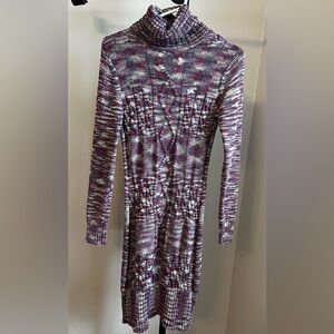 Chic Multicolor Knit Dress